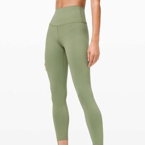 NWOT Lululemon Wunder Train High-Rise Tight 25" - Willow Green